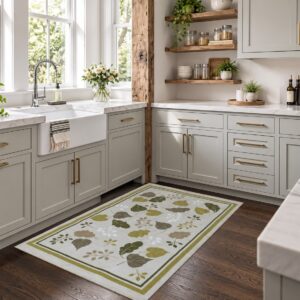 Tappeto con antiscivolo 50 x 80 Foglie