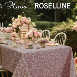 Tovaglia stampata rettangolare x 6 Miros art. Roselline
