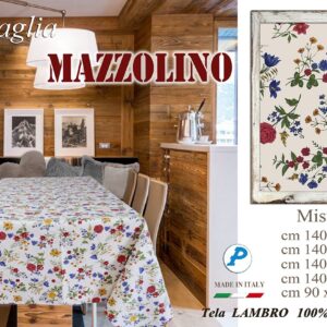 Tovaglia stampata x 12 Ricamificio Pezzoli Mazzolino