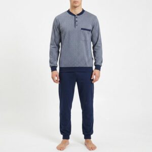Pigiama uomo serafino caldo cotone Creazioni Bip Bip art. 7314