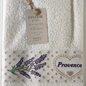 Coordinato asciugamano + ospite Almatex Provence